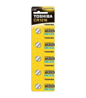 Pack de 5 Pilas de Botn Toshiba CR1216/ 3V