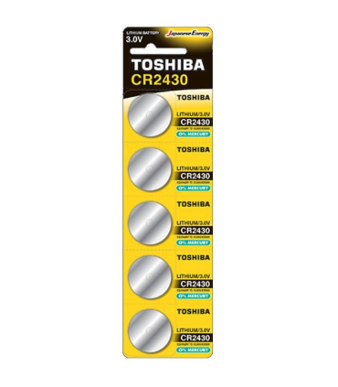 Pack de 5 Pilas de Botn Toshiba CR2430/ 3V/ Alcalinas