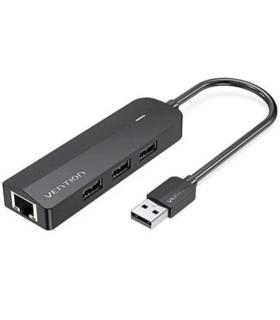 Docking USB 2.0 Vention CHPBB/ 3xUSB/ 1xMicro USB PD/ 1xRJ45/ Negro