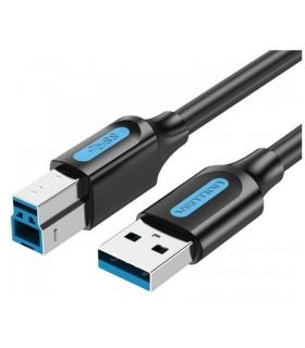 Cable USB 3.0 Vention COOBF/ USB Tipo-B Macho - USB Macho/ 5Gbps/ 1m/ Negro