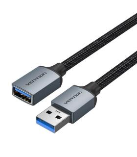 Cable Alargador USB 3.0 Vention CBLHF/ USB Macho - USB Hembra/ 5Gbps/ 1m/ Gris