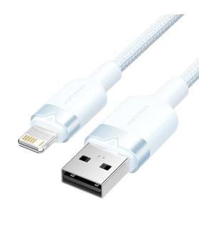 Cable USB 2.0 Lightning Vention LANSH/ USB Macho - Lightning Macho/ 480Mbps/ 2m/ Azul