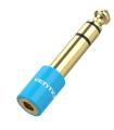 Adaptador Jack Vention VAB-S01-L/ Jack 6.5 Macho - Jack 3.5 Hembra/ Azul