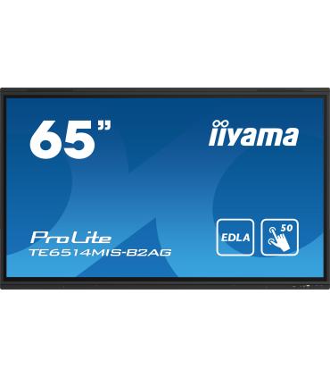 iiyama PROLITE TE6514MIS-B2AG Pantalla plana para señalización digital 165,1 cm (65") LCD Wifi 435 cd   m² 4K Ultra HD Negro