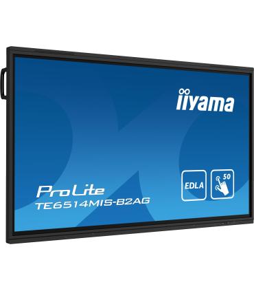 iiyama PROLITE TE6514MIS-B2AG Pantalla plana para señalización digital 165,1 cm (65") LCD Wifi 435 cd   m² 4K Ultra HD Negro