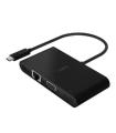 Docking Usb-c Belkin Avc004btbk A 1x Hdmi 4k 1xvga 1xusb-a 3.0 1x1gb Rj45 1xusb-c Pd 100w Color Negro