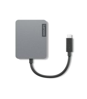 Lenovo 4X91A30366 base para portátil y replicador de puertos Alámbrico USB 2.0 Type-C Gris