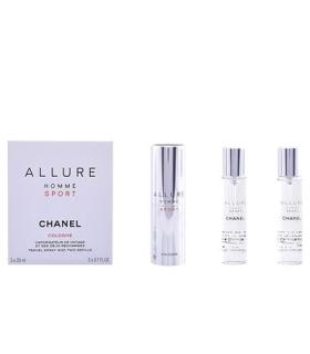 ALLURE HOMME SPORT COLOGNE eau de toilette vaporizador de viaje y 2 recargas 3 x 20 ml