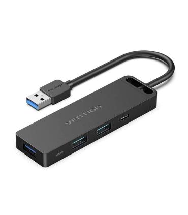 Docking USB 3.0 Vention CHVBB/ 3xUSB/ 1xMicroUSB PD/ 1xLector Tarjetas/ Negro