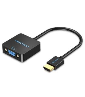 Conversor Vention ACPBB/ HDMI Macho - VGA Hembra/ 15cm/ Negro