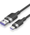 Cable USB 2.0 Tipo-C Vention CTOBH/ USB Tipo-C Macho - USB Macho/ Hasta 100W/ 480Mbps/ 2m/ Negro