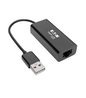 Tripp Lite U236-000-R Adaptador USB 2.0 Ethernet NIC - 10 100 Mbps, RJ45, Negro