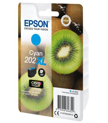 Epson Kiwi Singlepack Cyan 202XL Claria Premium Ink