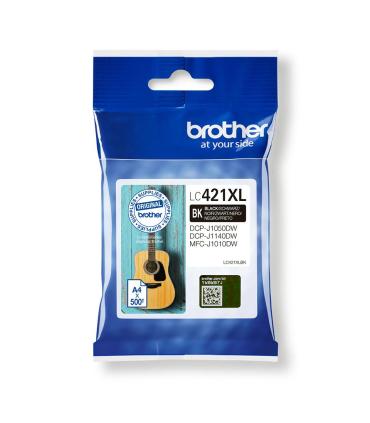 Brother LC-421XLBK cartucho de tinta 1 pieza(s) Original Alto rendimiento (XL) Negro