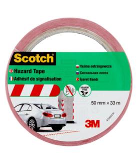 ROLLO CINTA ADHESIVA DE SEALIZACIN 4705 BLANCA Y ROJA 50MM X 33M SCOTCH 7100181226