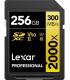 LEXAR 256GB PROFESSIONAL 2000X SDXC UHS-II CARDS, UP TO 300MB/S READ 260MB/S WRITE C10 V90 U3