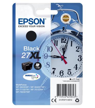 Epson Alarm clock Singlepack Black 27XL DURABrite Ultra Ink