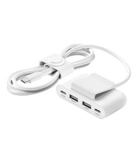 Hub Belkin Buz001bt2mwhb7 Extensor 4 Puertos 2 Usb-c 2 Usb-a Cable 2m Blanco