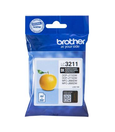 Brother LC-3211BK cartucho de tinta Original Rendimiento estándar Negro