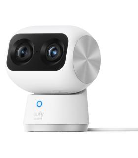 Eufy Security Indoor Cam S350, cámara doble, cámara de seguridad con resolución 4K UHD, zoom de 8× y PTZ de 360°, IA para