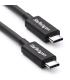 StarTech.com Cable Thunderbolt 3 Pasivo de 50cm - 40Gbps - PD 100W - Vídeo 4K 5K - Cable Thunderbolt - Certificado Thunderbolt