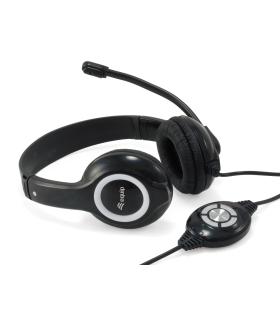 Equip 245301 auricular y casco Auriculares Alámbrico Diadema Llamadas Música USB tipo A Negro