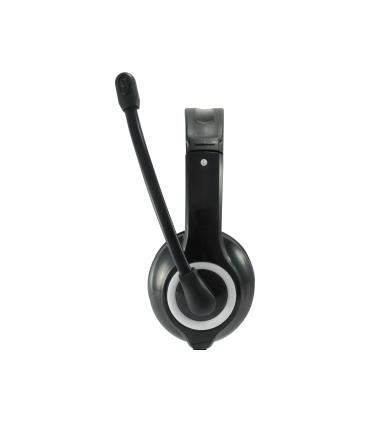 Equip 245301 auricular y casco Auriculares Alámbrico Diadema Llamadas Música USB tipo A Negro