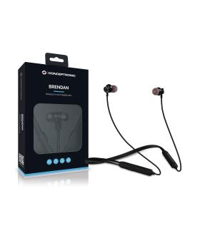 Conceptronic BRENDAN01B auricular y casco Auriculares Inalámbrico Dentro de oído Llamadas Música Bluetooth Negro