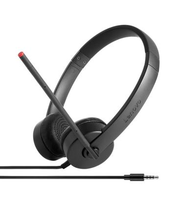 Lenovo Stereo Analog Auriculares Alámbrico Diadema Oficina Centro de llamadas Negro