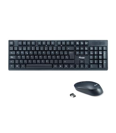 Equip 245221 teclado Ratón incluido Oficina RF inalámbrico QWERTY Español Negro