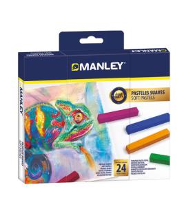 ESTUCHE 24 SOFT PASTELS MANLEY MSP00024