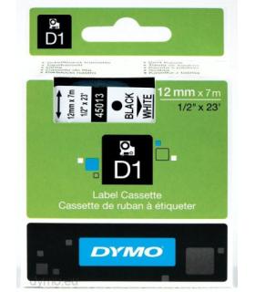 CINTA ROTULADORA D1 12MMX7M NEGRO/BLANCO DYMO S0720530