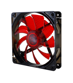 VENTILADOR CAJA NOX COOL FAN LED 120MM NEGRO LED ROJO