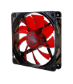 VENTILADOR CAJA NOX COOL FAN LED 120MM NEGRO LED ROJO