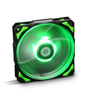 VENTILADOR CAJA NOX HUMMER H-FAN LED 120MM NEGRO LED VERDE