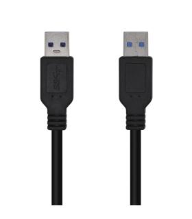 AISENS Cable USB 3.0, Tipo A M-A M, Negro, 2.0m