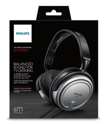 Philips Auriculares interior con cable para TV SHP2500 10