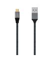 AISENS Cable USB 3.1 Gen2 Aluminio 10Gbps 3A, Tipo USB-C/M-A/M, Gris, 0.5M