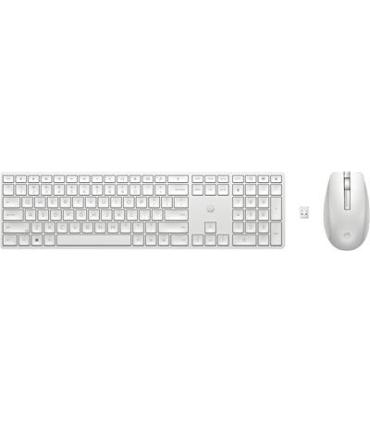 HP Combo 650 Teclado + Raton inalambricos Blanco