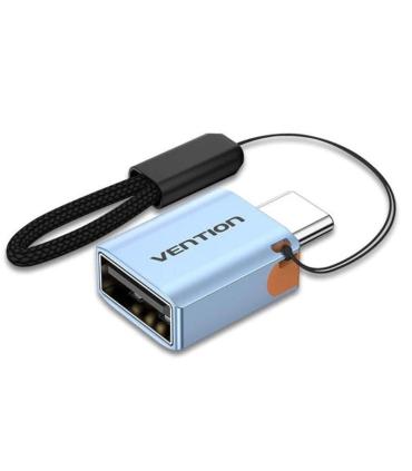 Adaptador OTG USB 3.1 Vention CUBH0/ USB Tipo-C Macho - USB Hembra/ Azul