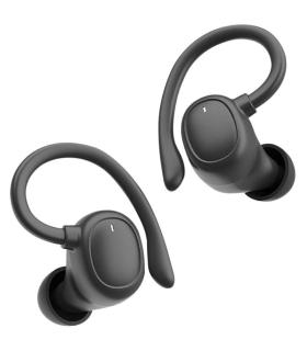 Auriculares Deportivos Bluetooth Muvit iO Smart True Wireless Sport ENC con estuche de carga/ Autonoma 6h/ Negros