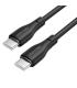 Cable USB Tipo-C Vention H27BF/ USB Tipo-C Macho - USB Tipo-C Macho/ 60W/ 480Mbps/ 1m/ Negro