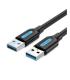 Cable USB 3.0 Vention CONBD/ USB Macho - USB Macho/ 5Gbps/ 50cm/ Negro