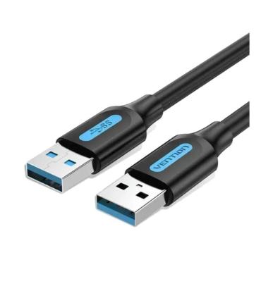 Cable USB 3.0 Vention CONBD/ USB Macho - USB Macho/ 5Gbps/ 50cm/ Negro