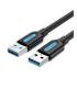 Cable USB 3.0 Vention CONBI/ USB Macho - USB Macho/ 5Gbps/ 3m/ Negro