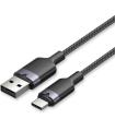 Cable USB 2.0 Tipo-C Vention CTNBF/ USB Tipo-C Macho - USB Macho/ Hasta 60W/ 480Mbps/ 1m/ Negro