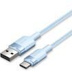 Cable USB 2.0 Tipo-C Vention CTNLF/ USB Tipo-C Macho - USB Macho/ Hasta 60W/ 480Mbps/ 1m/ Azul