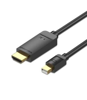 Cable Conversor Vention HAHBG/ Mini DisplayPort Macho - HDMI Macho/ 1.5m/ Negro