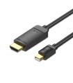 Cable Conversor Vention HAHBG/ Mini DisplayPort Macho - HDMI Macho/ 1.5m/ Negro