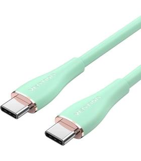 Cable USB 2.0 Tipo-C Vention TAWGG/ USB Tipo-C Macho - USB Tipo-C Macho/ Hasta 100W/ 480Mbps/ 1.5m/ Verde